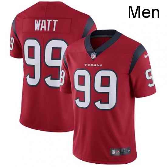 Men Nike Houston Texans 99 JJ Watt Limited Red Alternate Vapor Untouchable NFL Jersey